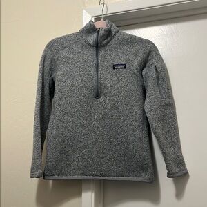 Patagonia Gray Quarter-Zip Fleece Pullover